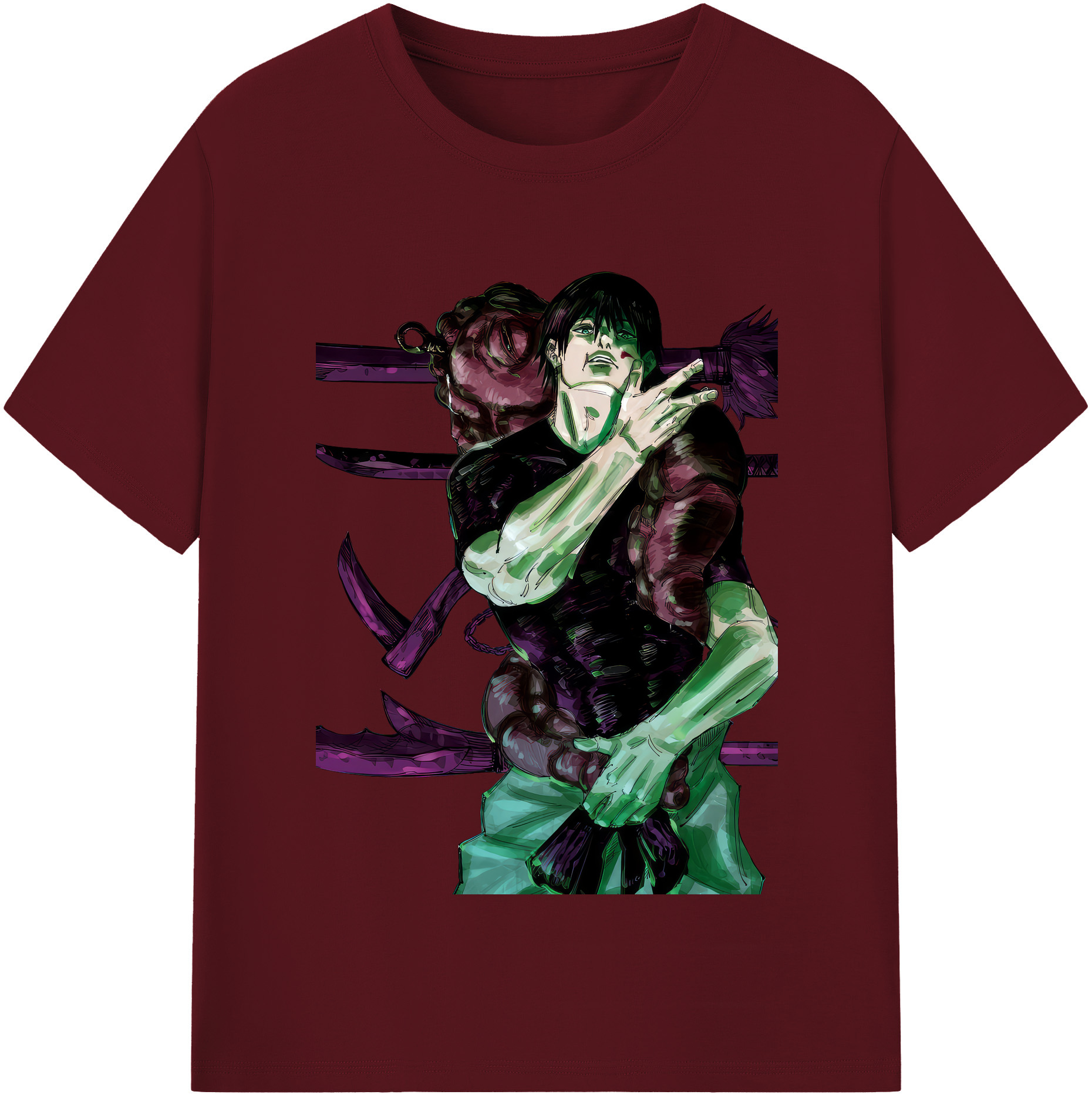 （画像用） 呪術廻戦 Jujutsu Kaisen 綿100％半袖Tシャツ（フロントプリント）